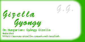 gizella gyongy business card