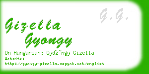 gizella gyongy business card